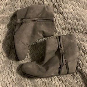 Maurices wedge booties